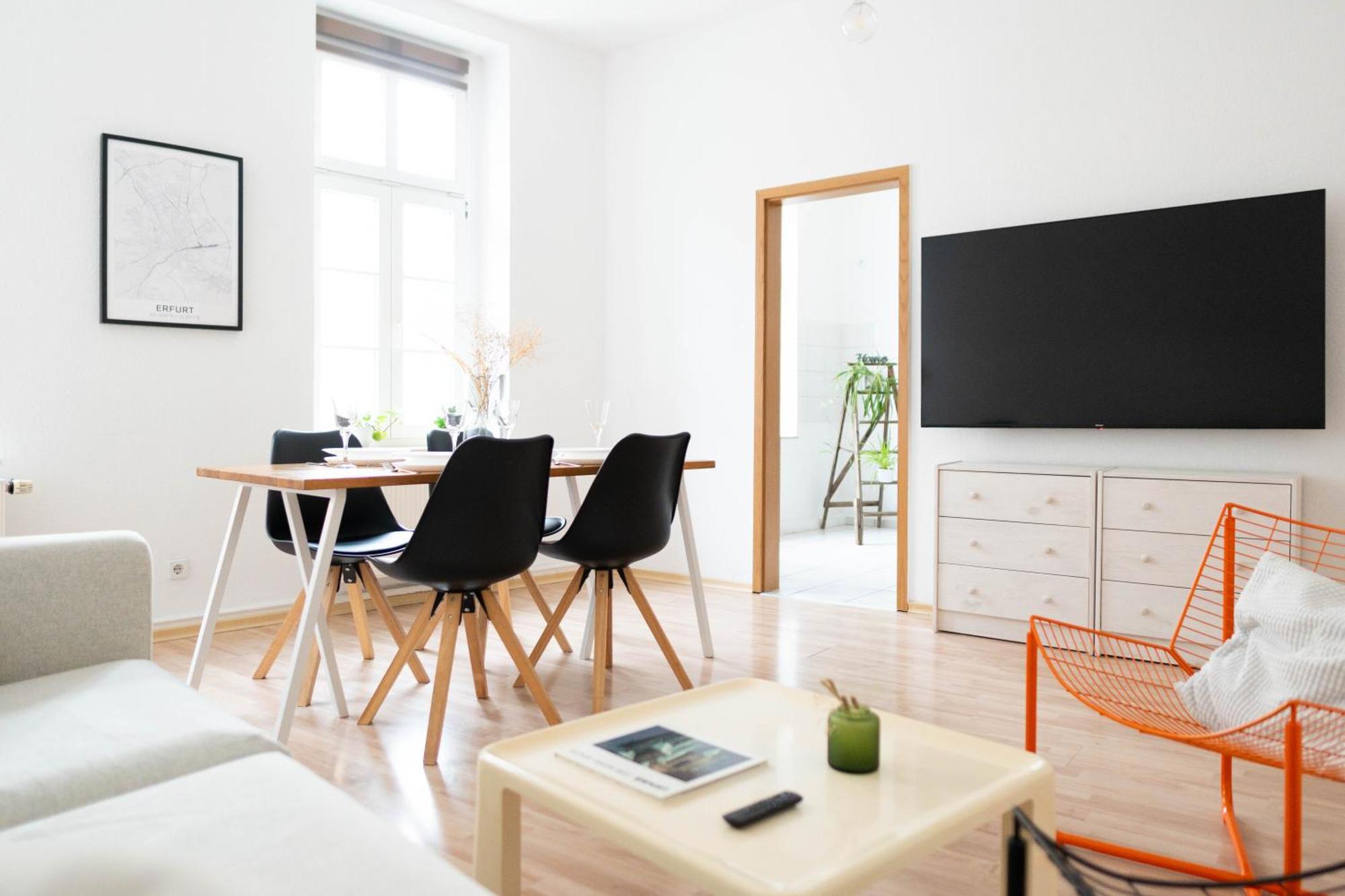 ארפורט Grosse 3 Zimmer Wohnung Mit Netflix In Zentraler Lage מראה חיצוני תמונה